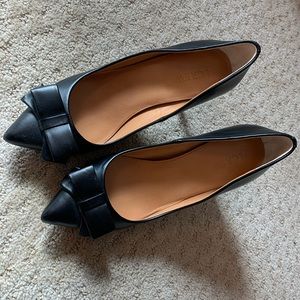 J. CREW FACTORY | Black Bow Heels (Size 7) EUC
